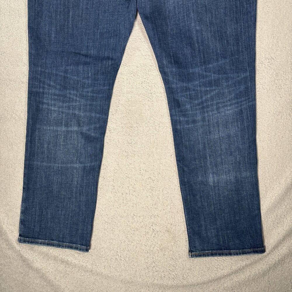 Lucky Brand Jeans Men’s Size 44x31 Athletic Fit Whiskers Grunge Skate Blue Denim - Picture 16 of 16